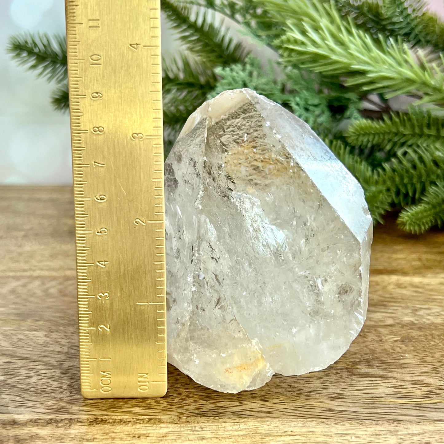 Clear Quartz Crystal Partial Point