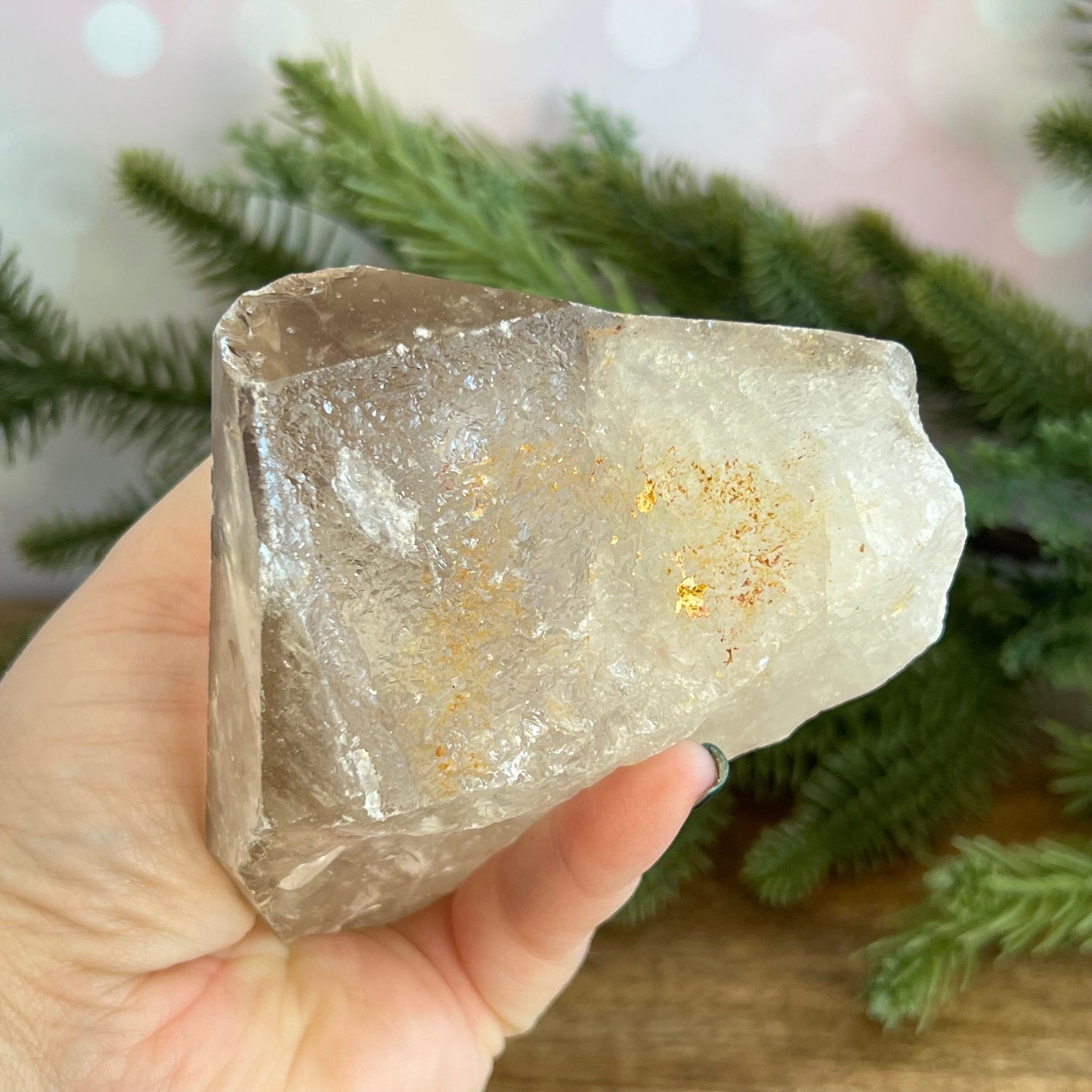 Clear Quartz Crystal Partial Point