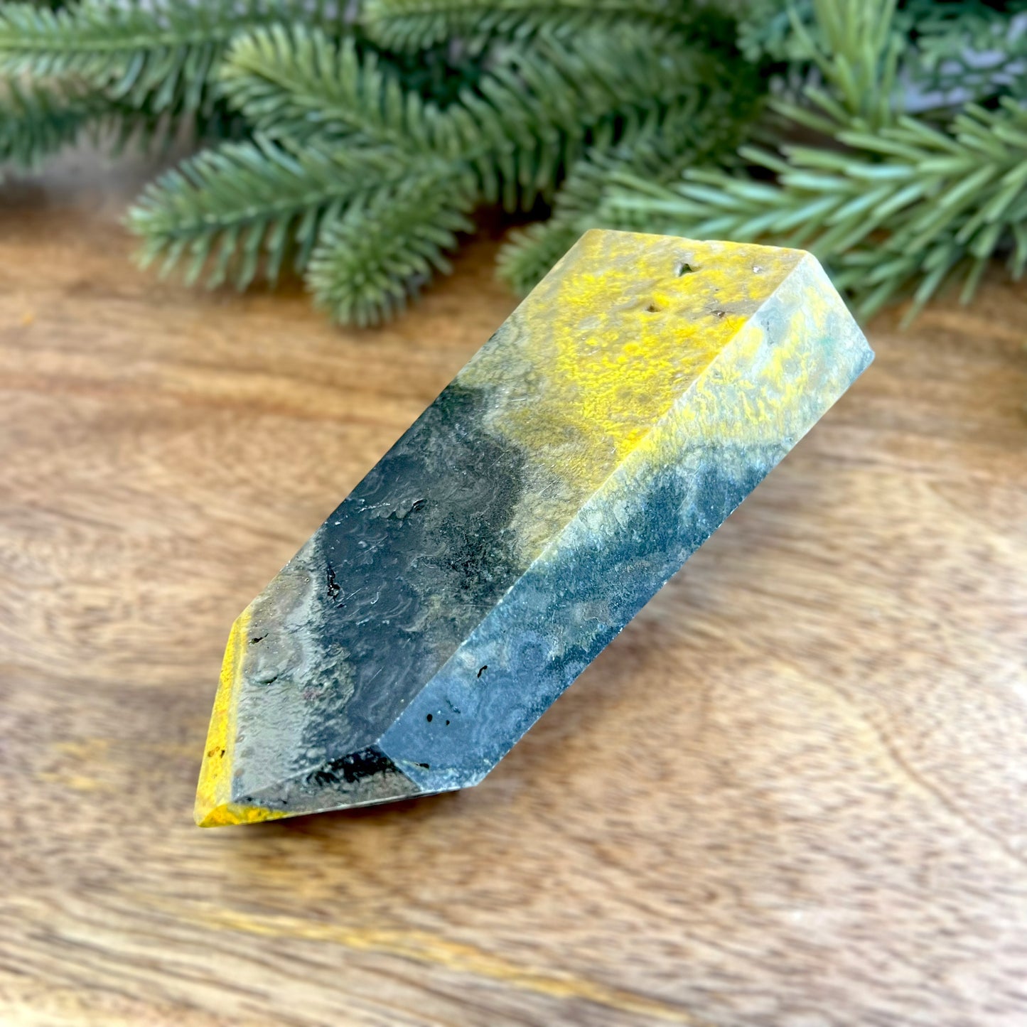 Bumblebee Jasper Tower with raw bottom