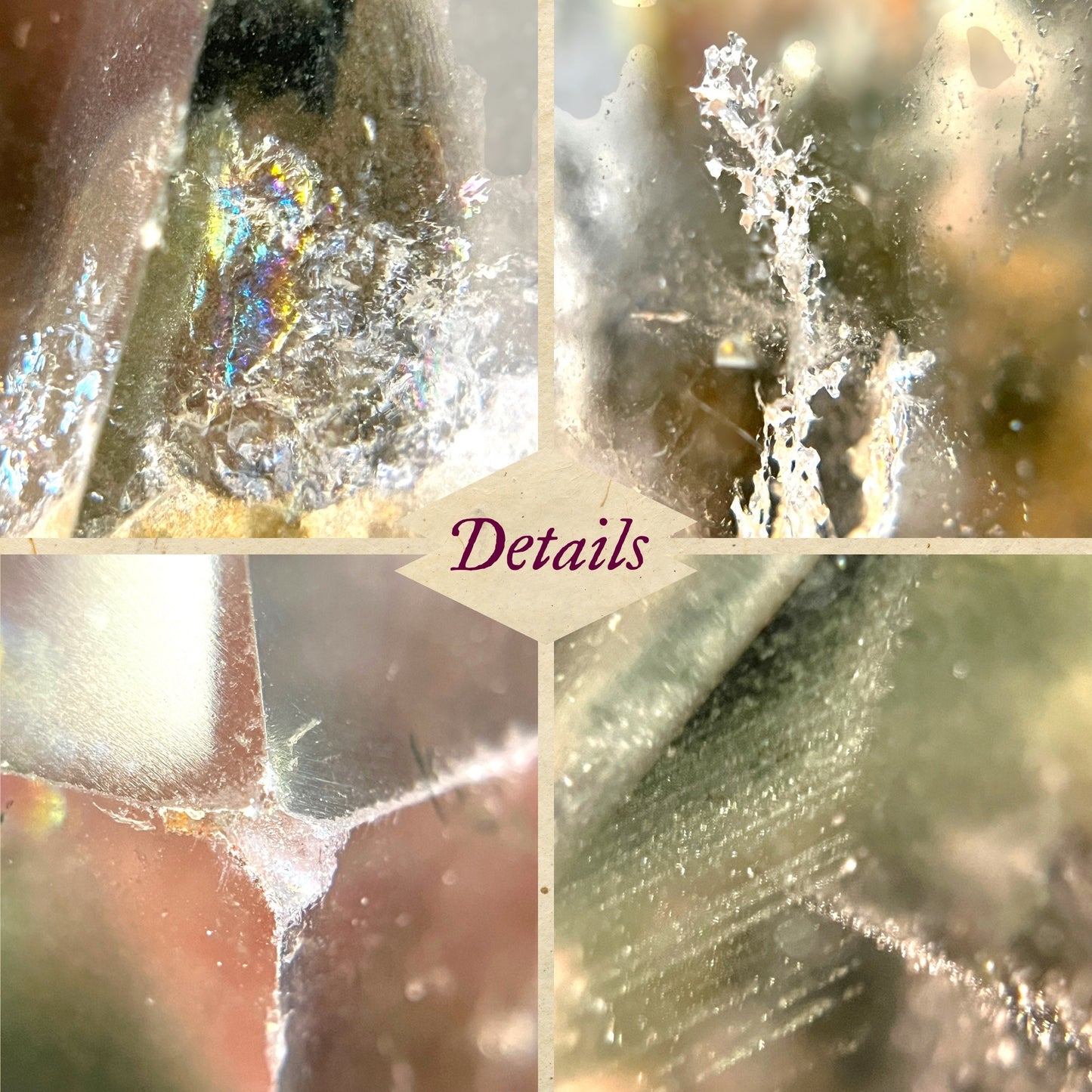 Polished Lodolite Garden Quartz with a raw bottom, from Brazil.