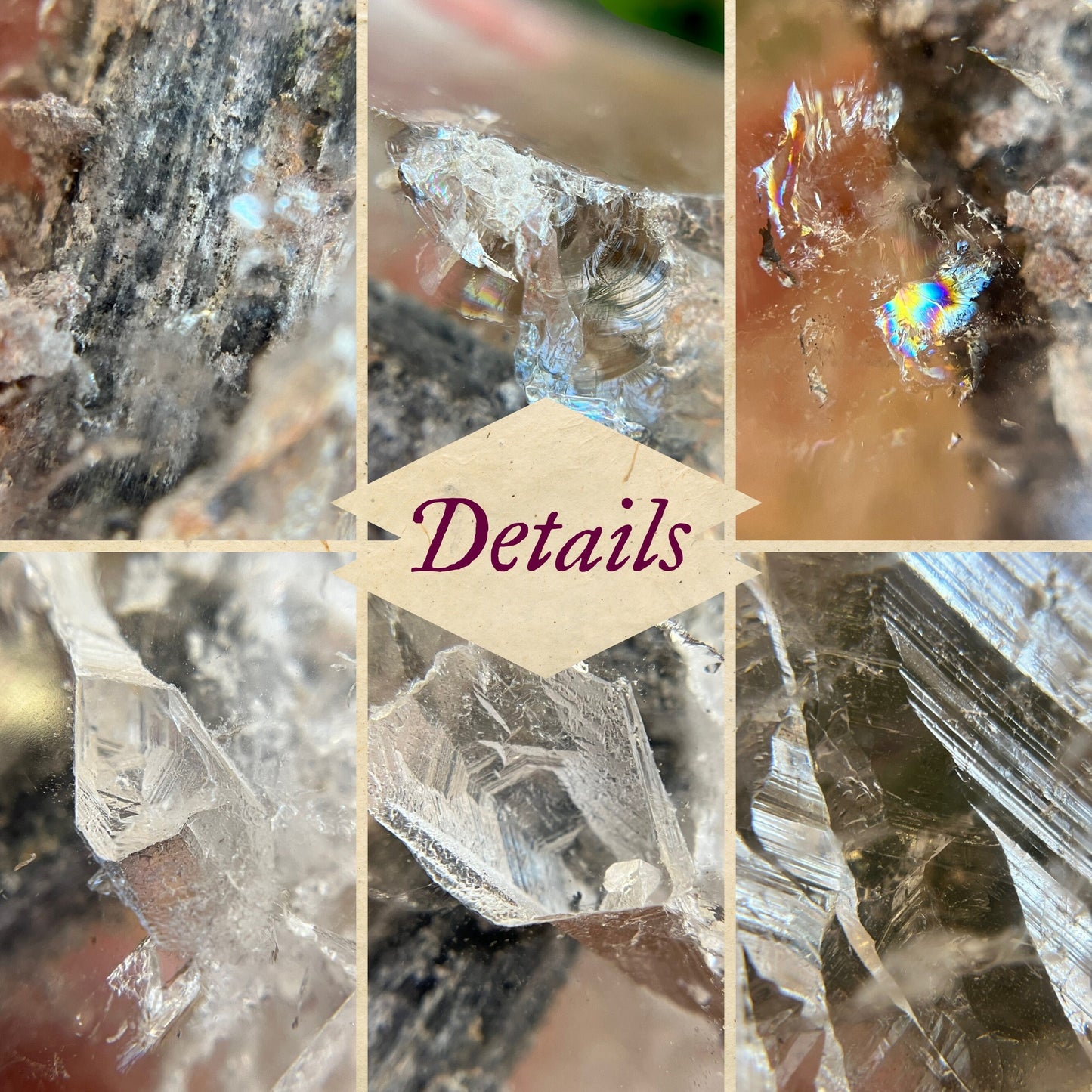 Polished Lodolite Garden Quartz with a raw bottom, from Brazil.