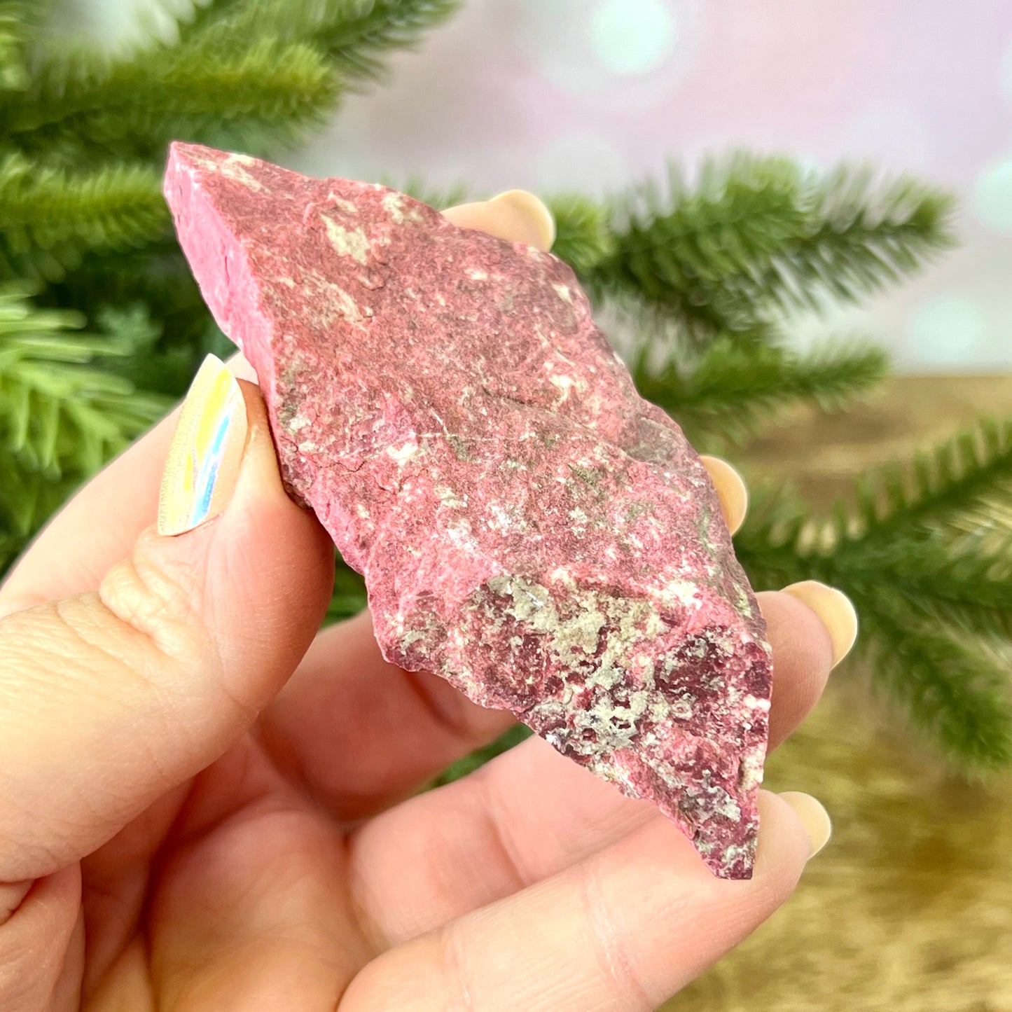 Thulite Raw Crystal Specimen