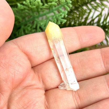 Mango Quartz Crystal Point with Halloysite Inclusions