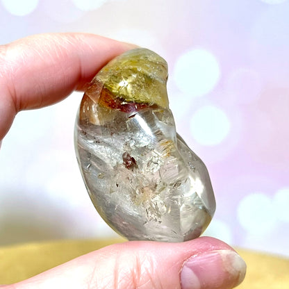 Garden Quartz Lodolite Crystal Lens