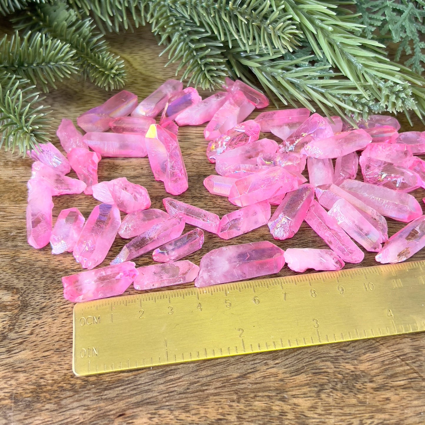 Pink Aura Quartz Point - You get 1