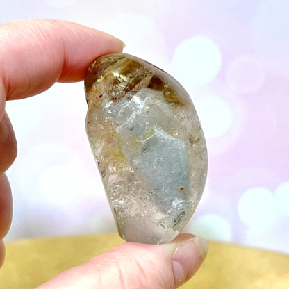 Garden Quartz Lodolite Crystal Lens