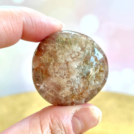 Garden Quartz Lodolite Crystal Lens