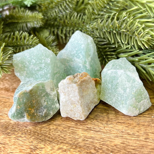 Green Aventurine Raw Stone - Multiple Sizes - You get 1