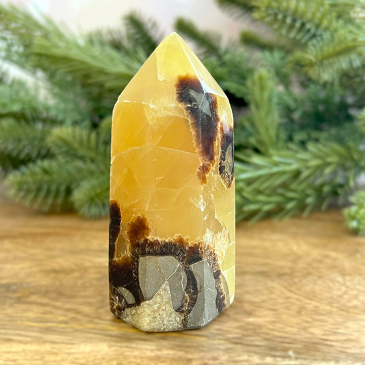 Druzy Septarian Large Crystal Tower