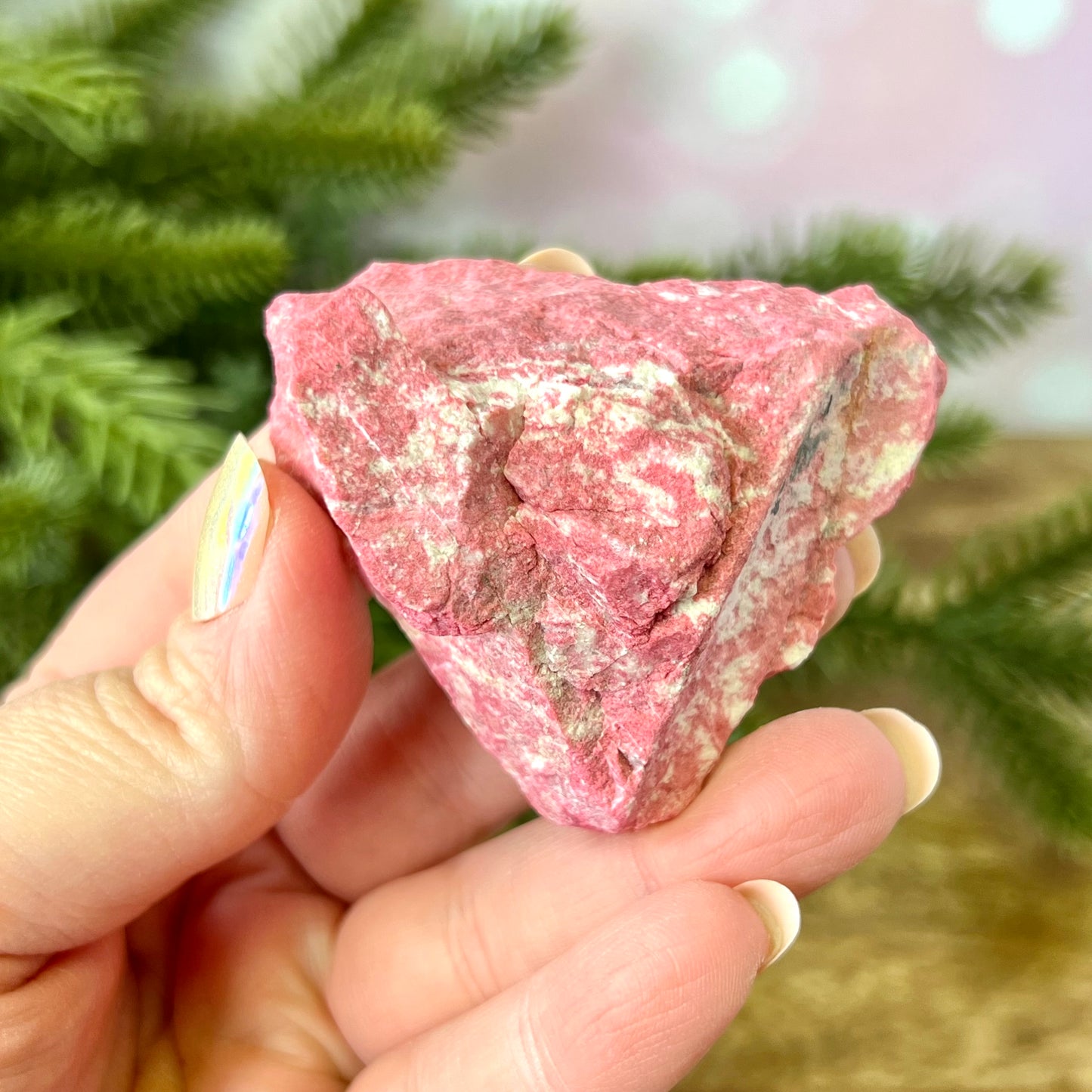 Thulite Raw Crystal Specimen