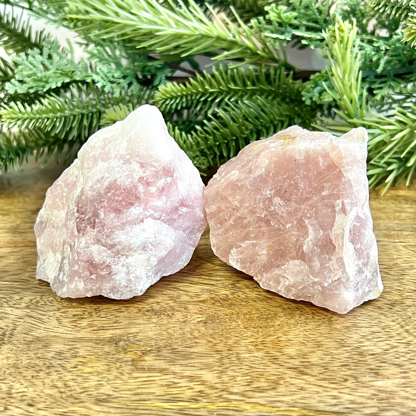 Rose Quartz Raw Pink Crystal - Multiple Sizes