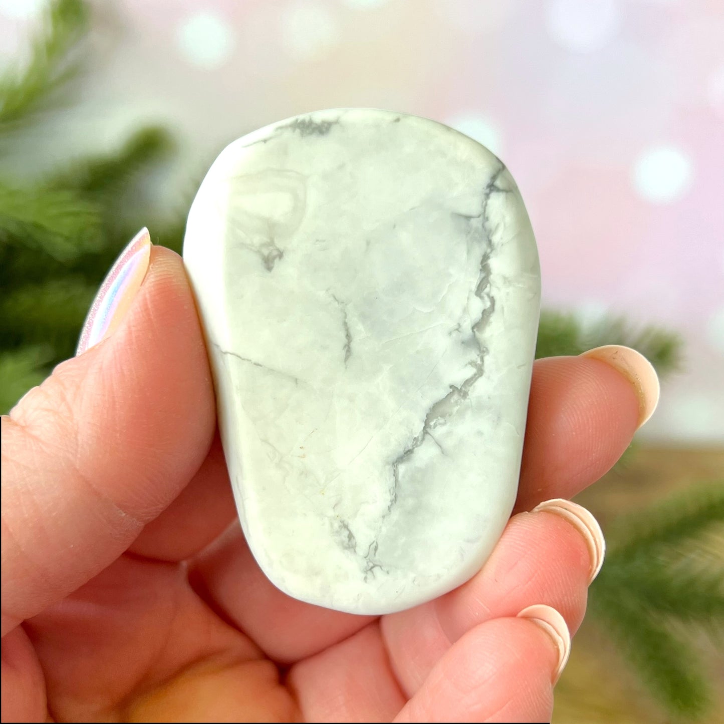 Magnesite Skeleton Hand Carved Crystal Cabochon