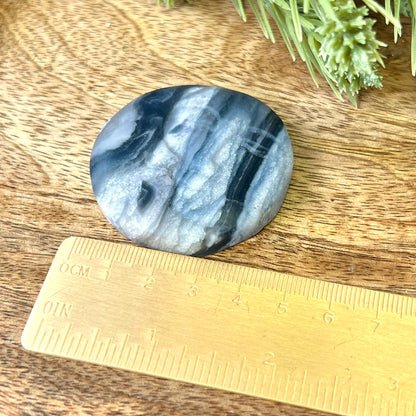 Fluorite Sun & Moon Face Carved Crystal Cabochon