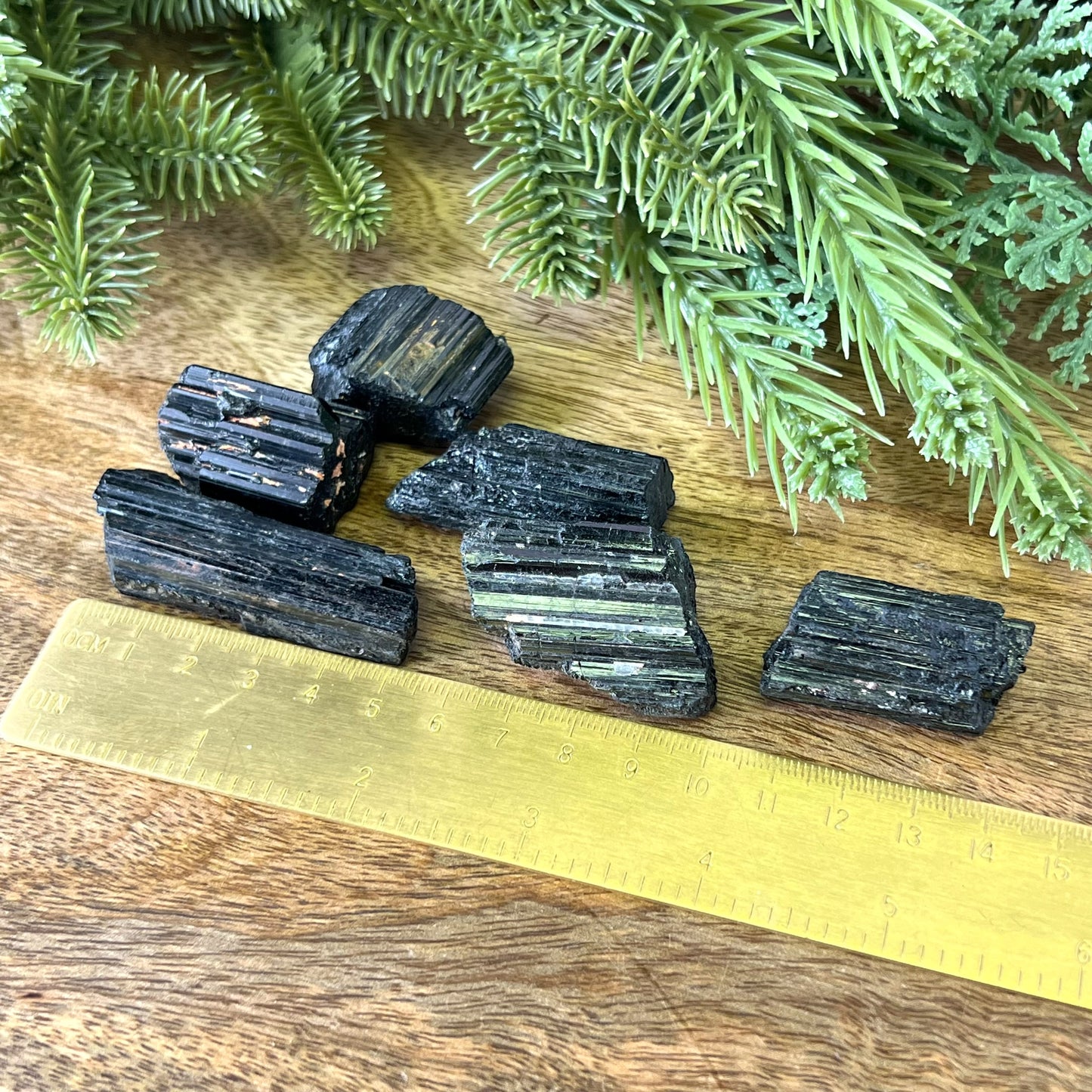 Black Tourmaline Raw Stone - Multiple Sizes - You get 1