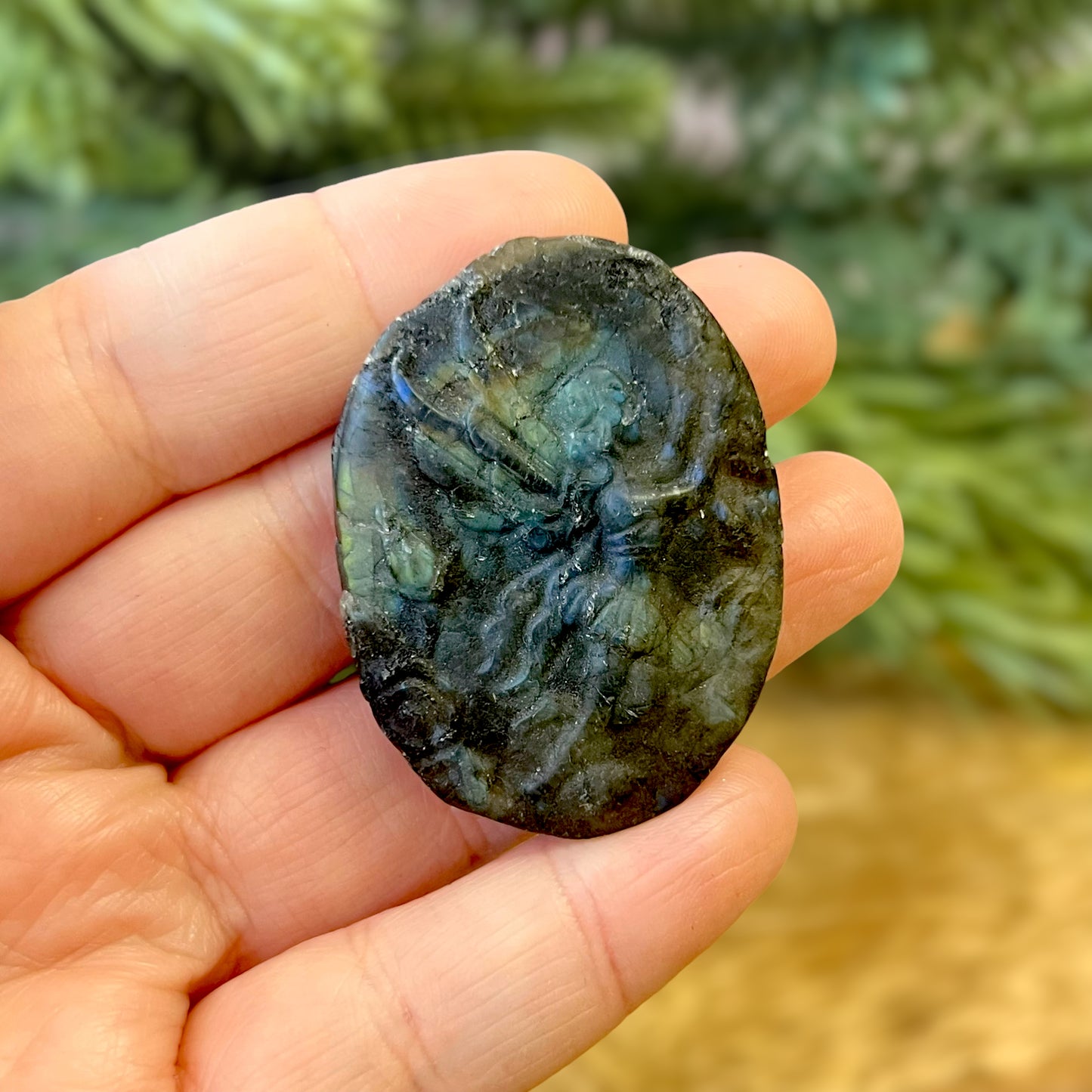 Labradorite Fairy Carved Crystal Cabochon