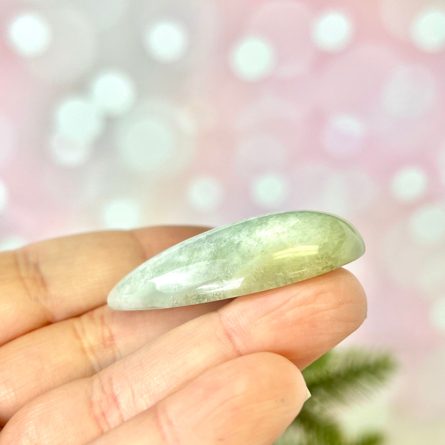 Rainbow Moonstone Crystal Teardrop Cabochon