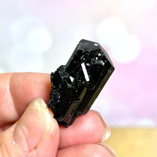 Black Tourmaline Specimen with Terminated Tip