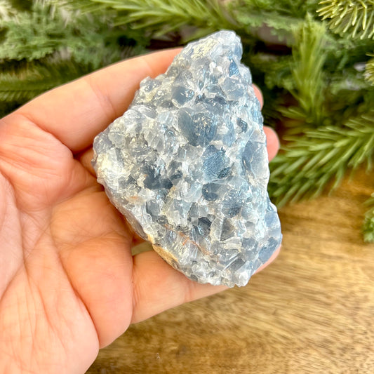 Blue Calcite Raw Crystal