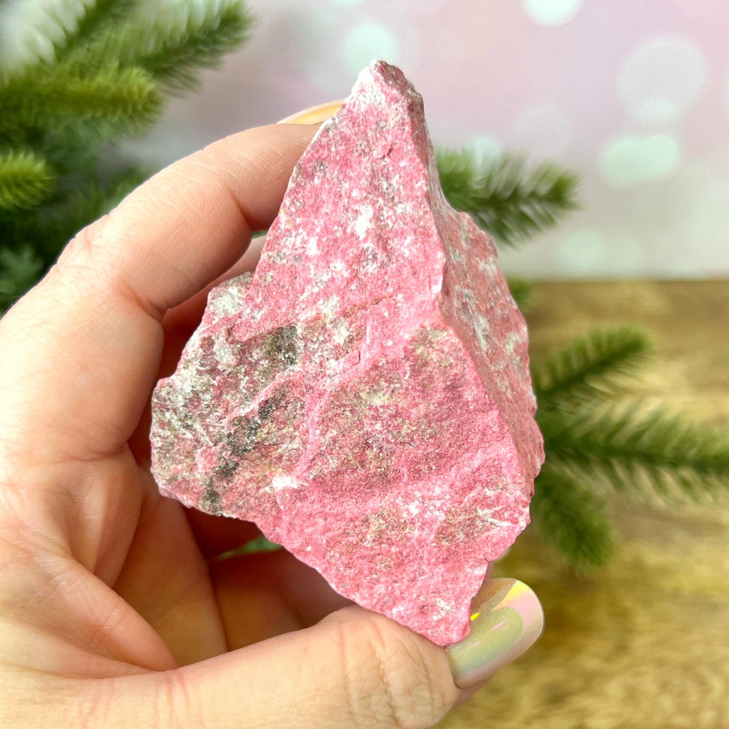 Thulite Raw Crystal Specimen