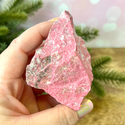 Thulite Raw Crystal Specimen