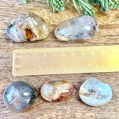 Garden Quartz Lodolite Crystal Lens