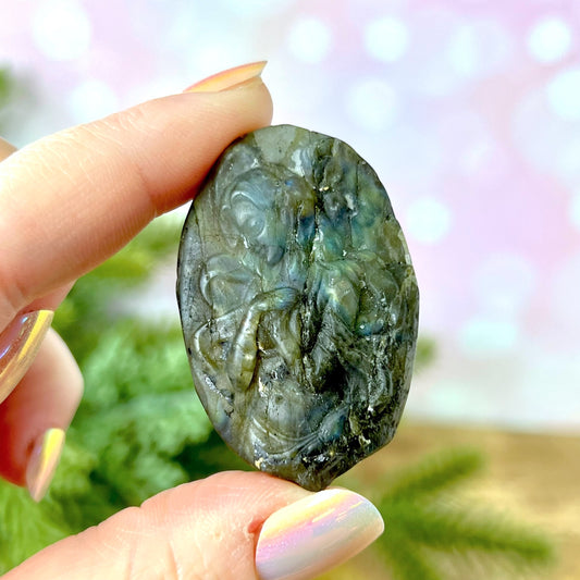 Labradorite Angel Carved Crystal Cabochon