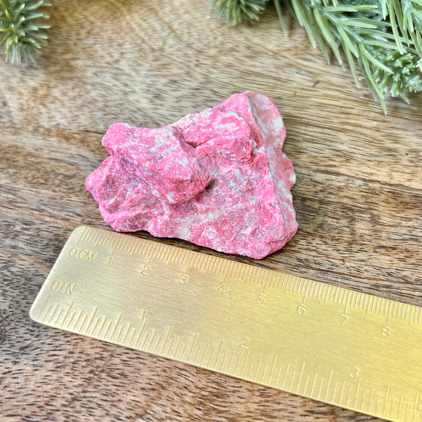 Thulite Raw Crystal Specimen