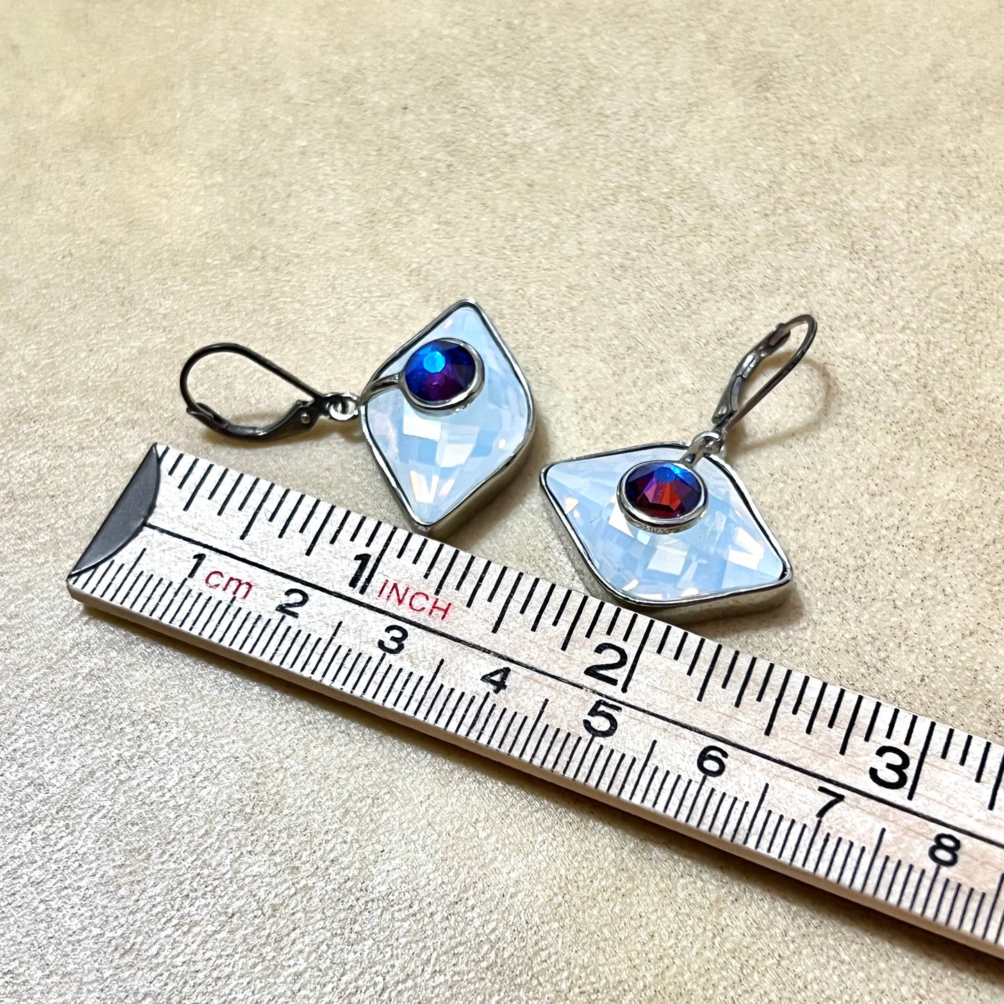 Opalite Color Changing Evil Eye Earrings