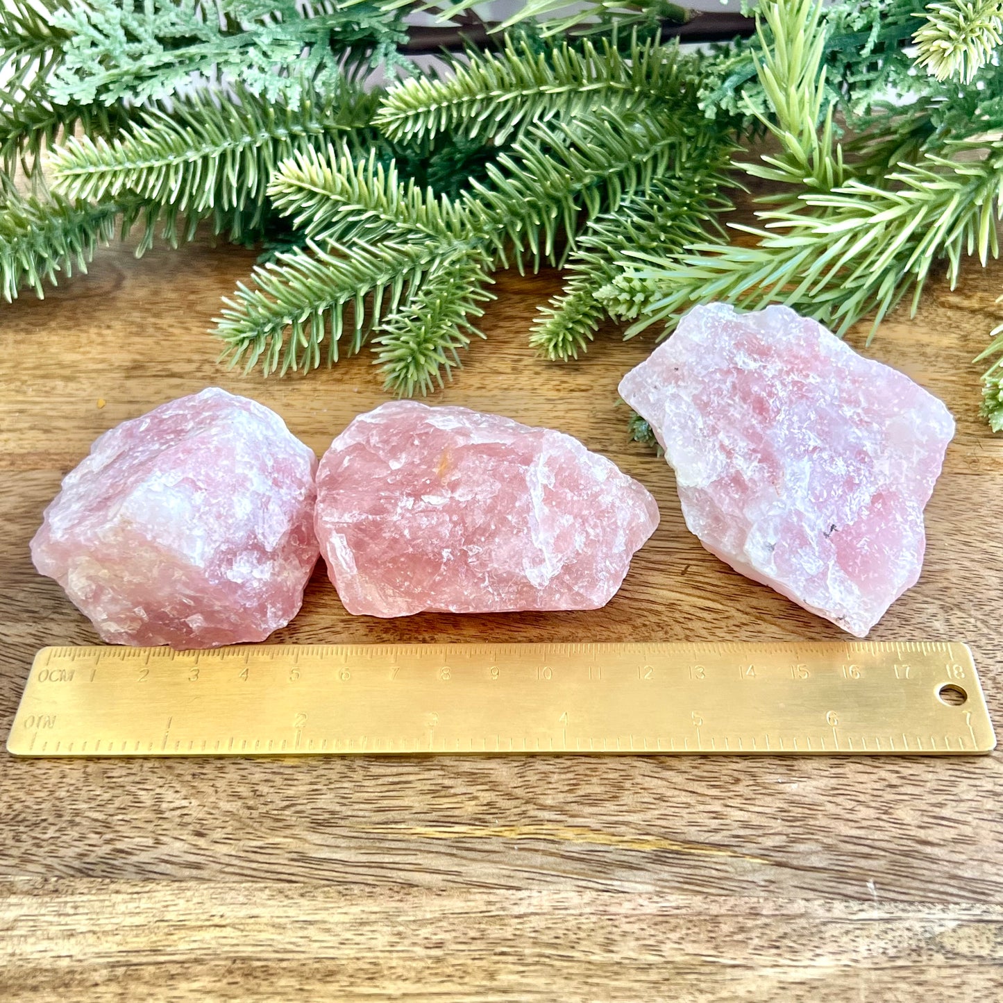 Rose Quartz Raw Pink Crystal - Multiple Sizes