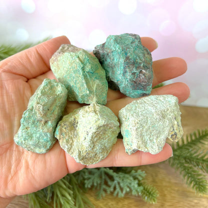 Chrysocolla Raw Stone - Multiple Sizes - You get 1