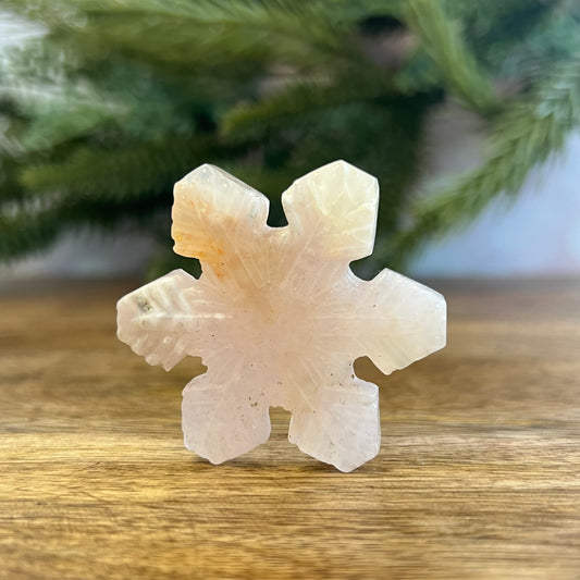 Flower Agate Snowflake Crystal Gemstone Cabochon