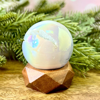 Angel Aura Quartz 50mm Druzy Crystal Sphere