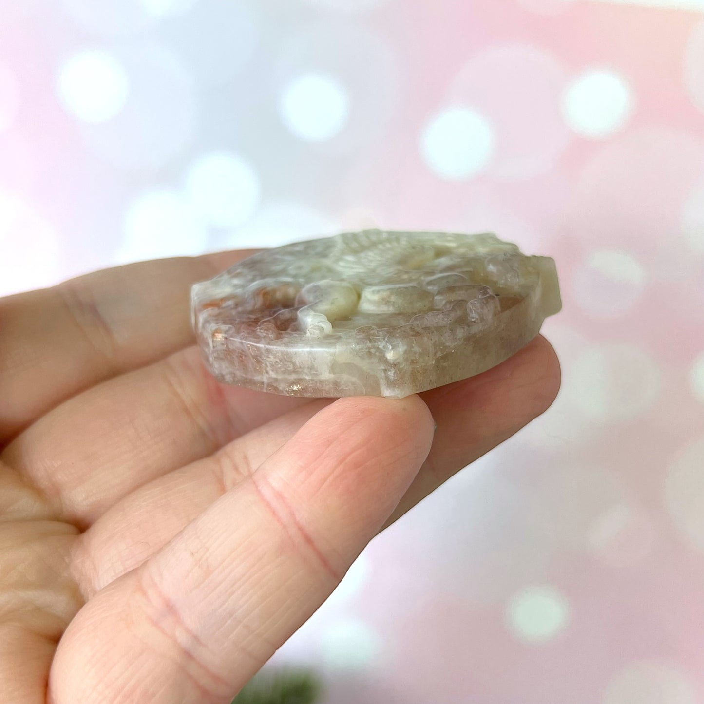 Belomorite Alicorn Carved Crystal Cabochon