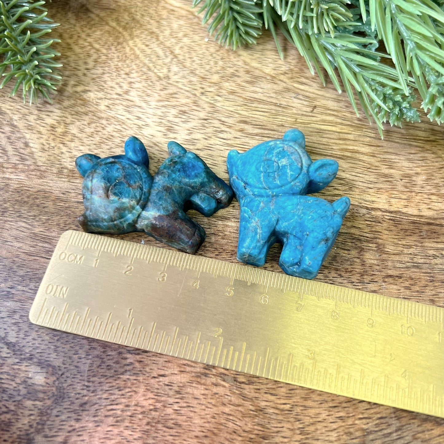 Apatite Deer Carved Crystal Cabochon