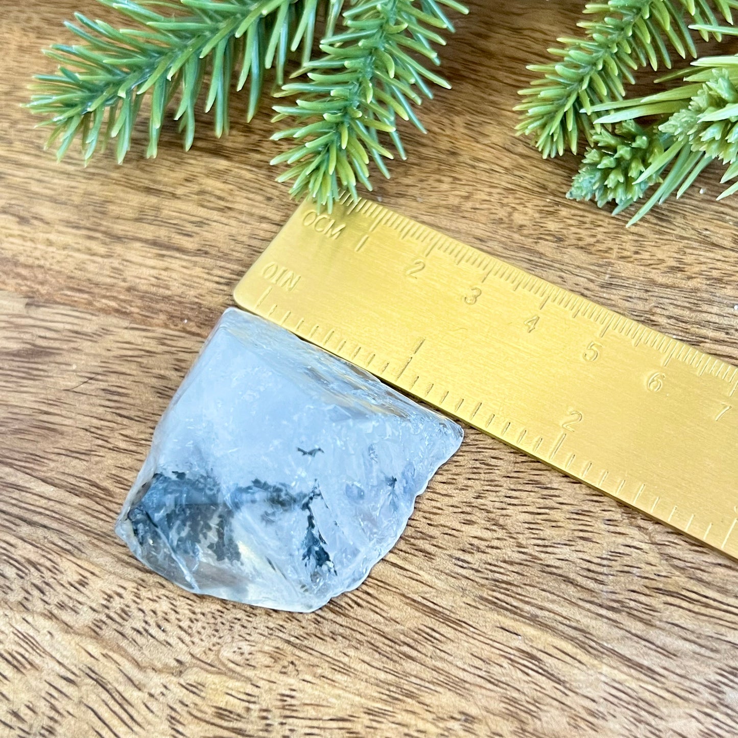 Golden Healer Quartz Tumble with Dendritic Inclusions