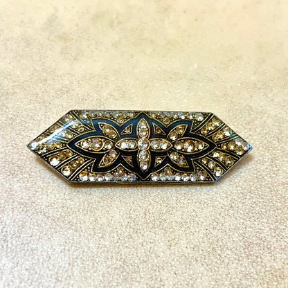 Pierre Bex Style Vintage Brooch inspired by Art Deco Era