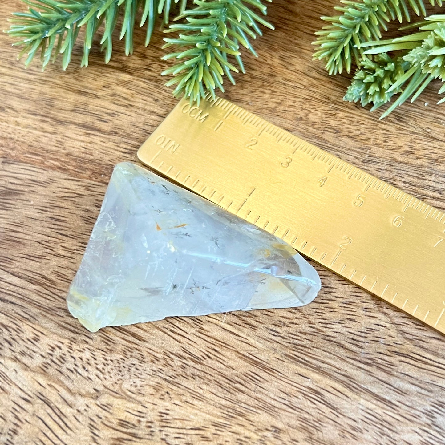 Golden Healer Quartz Tumble with Dendritic Inclusions