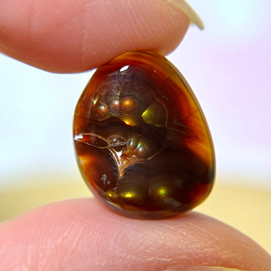 Fire Agate Crystal Cabochon