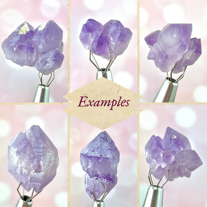 Amethyst Flower Raw Stone - You get 1