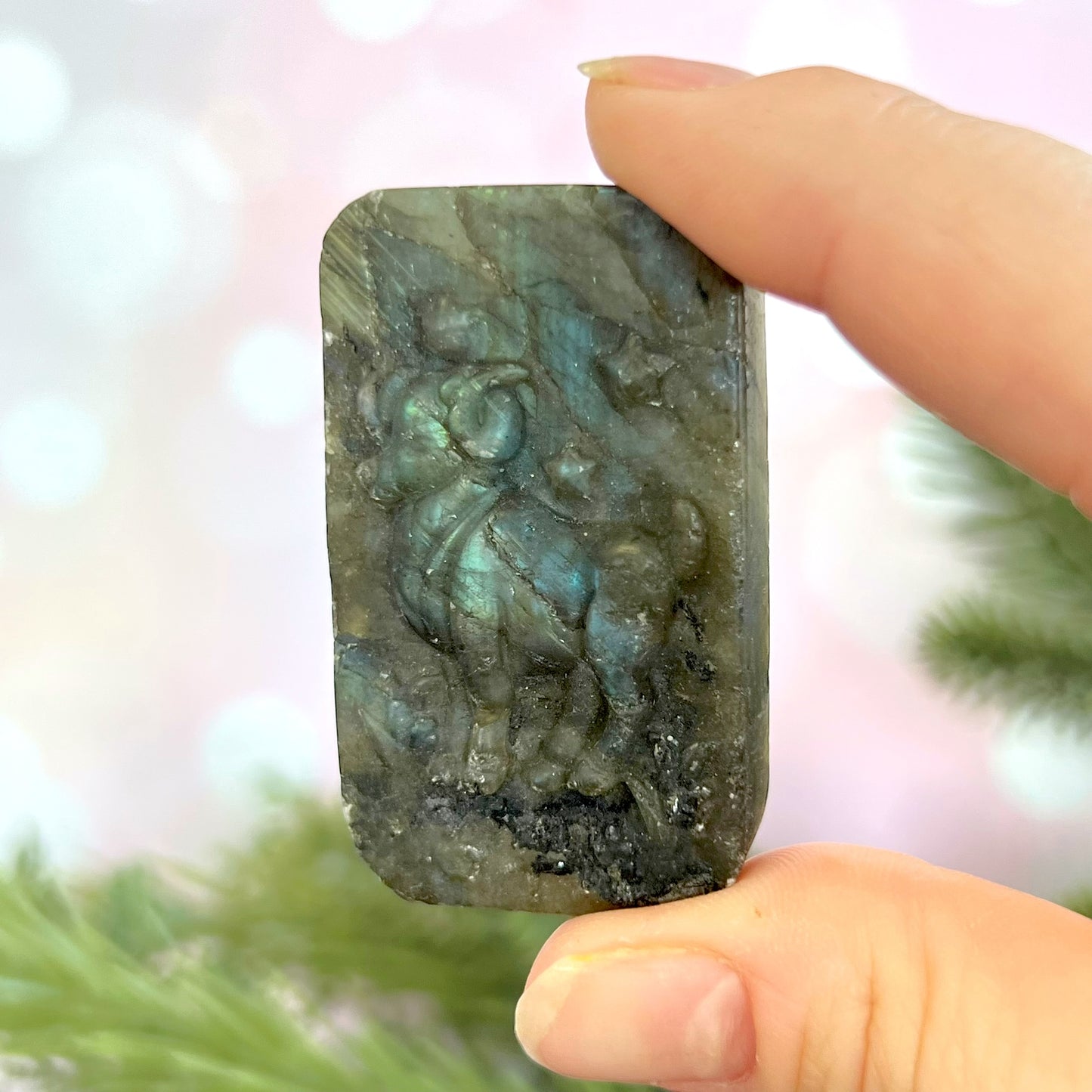 Labradorite Aries Carved Cabochon