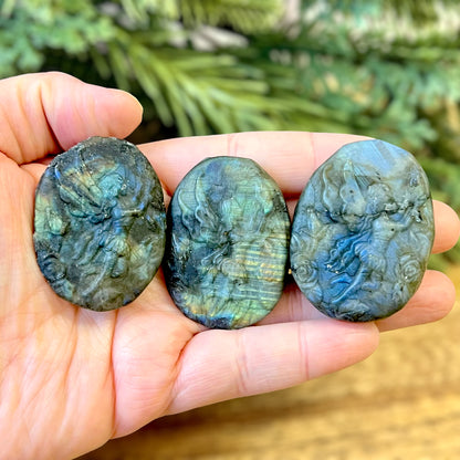 Labradorite Fairy Carved Crystal Cabochon