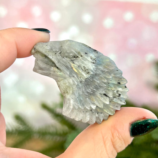 Eagle Labradorite Crystal Carved Cabochon