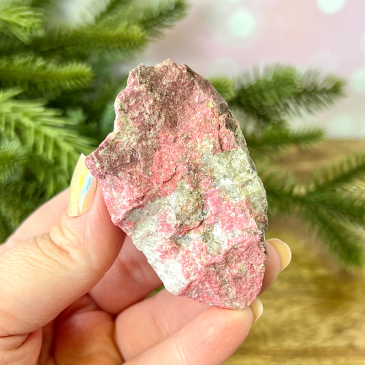 Thulite Raw Crystal Specimen