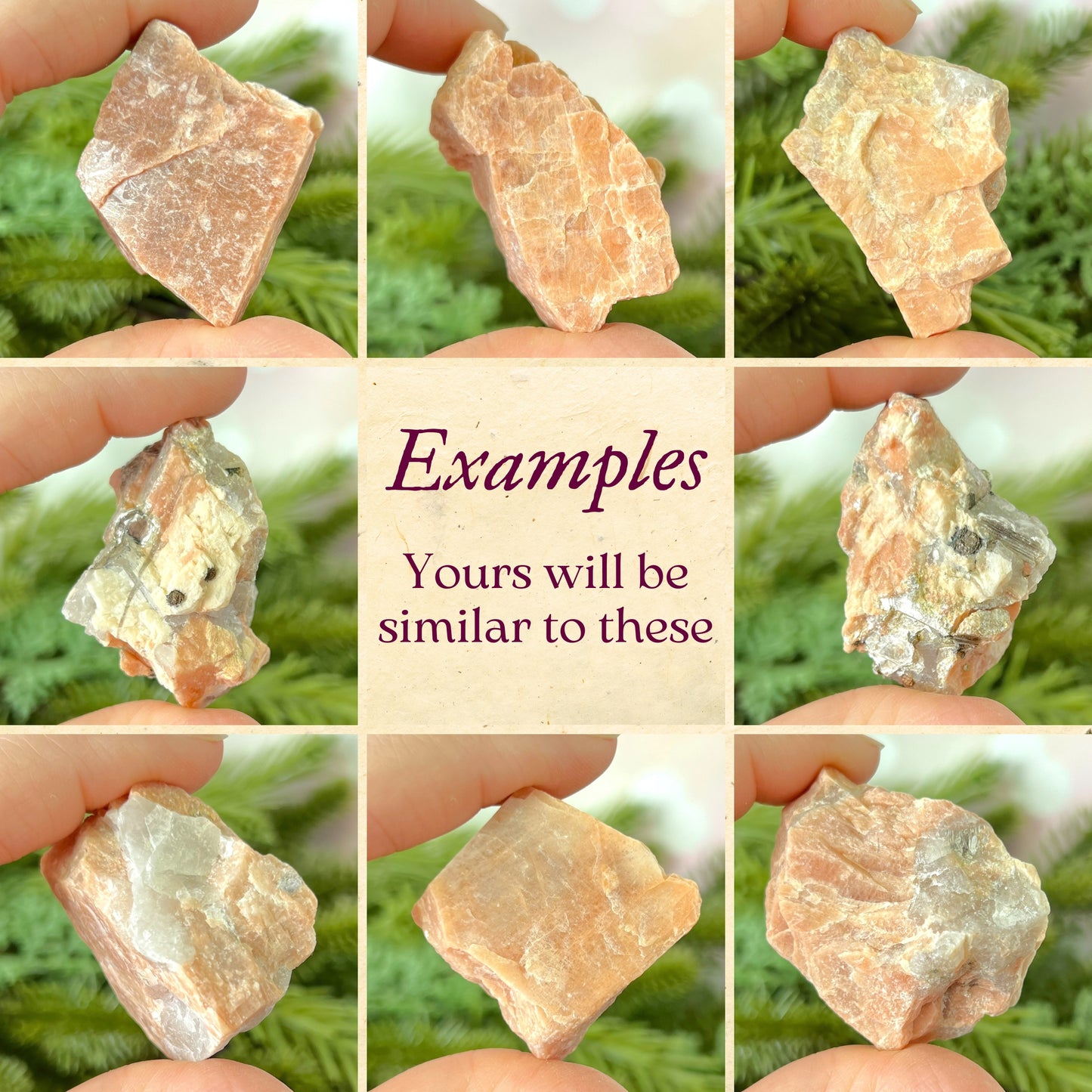 Peach Moonstone Raw Stone - You get 1