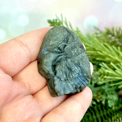 Labradorite Eagle Carved Crystal Cabochon