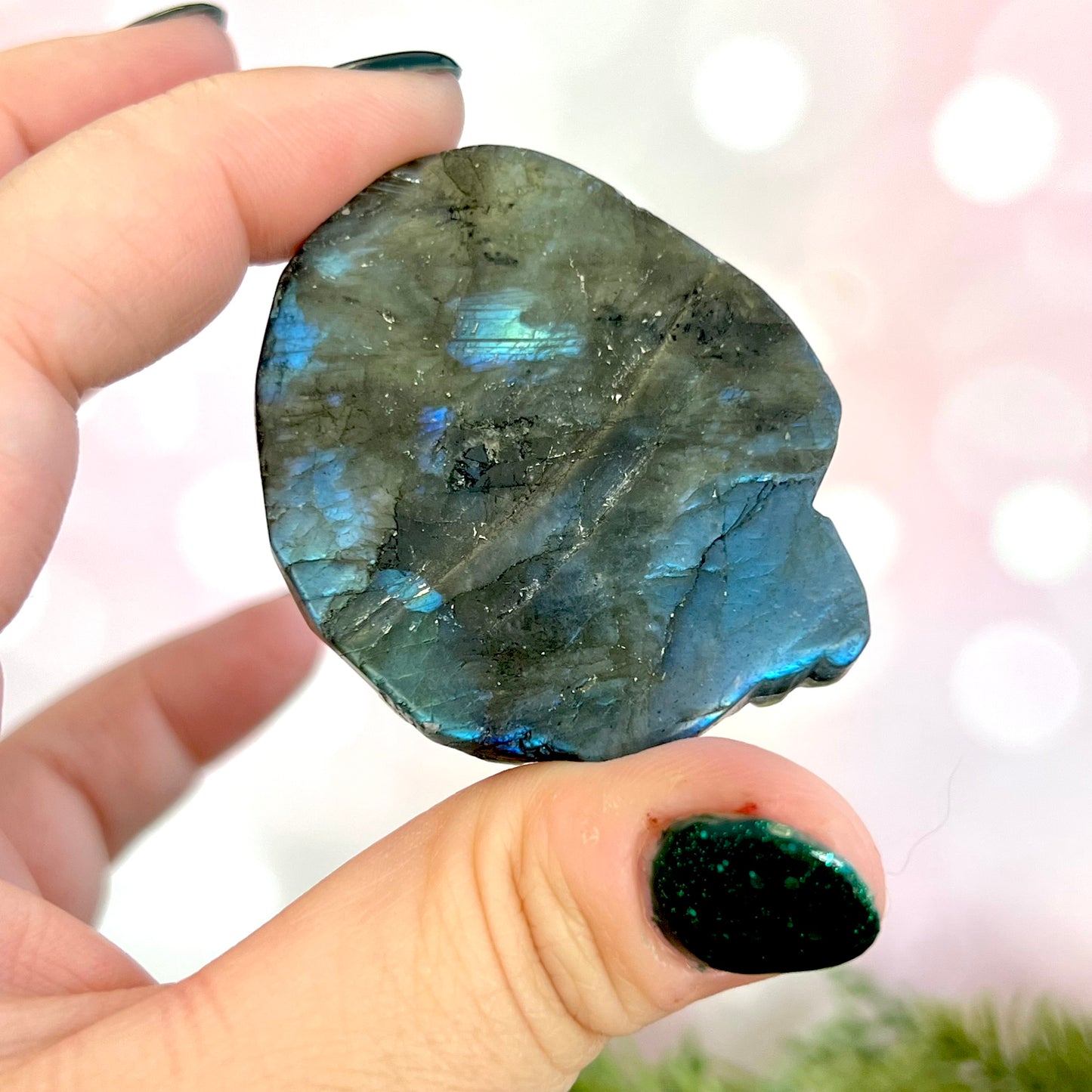 Labradorite Eagle Carved Crystal Cabochon