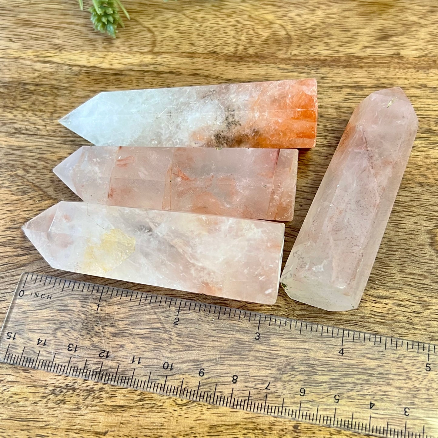 Hematoid Fire Quartz Crystal Tower - Multiple Sizes