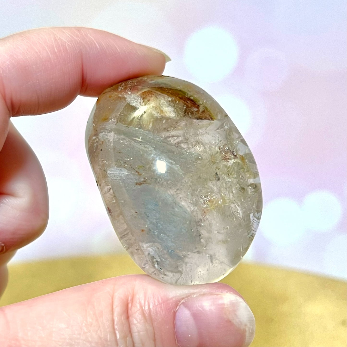 Garden Quartz Lodolite Crystal Lens