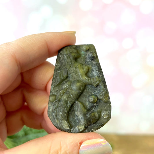 Labradorite Mermaid Carved Cabochon