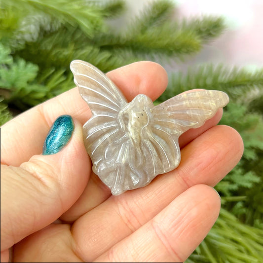 Belomorite Fairy Carved Crystal Cabochon